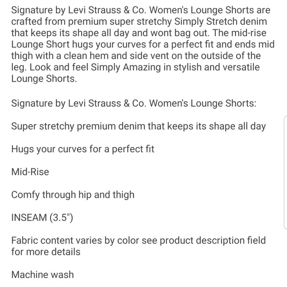 Size 20 Women's Levi lounge shorts - Picture 6 of 6